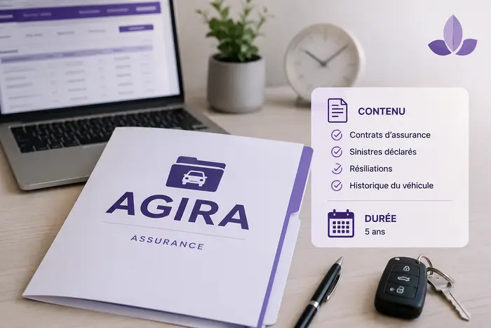 fichier AGIRA assurance : durée de conservation et contenu