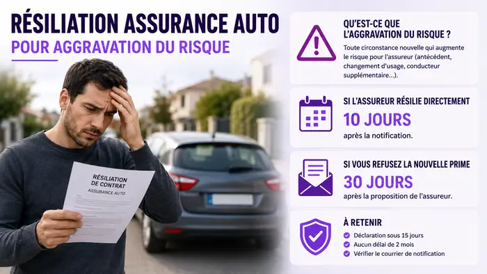 résiliation aggravation du risque délai : 10 ou 30 jours