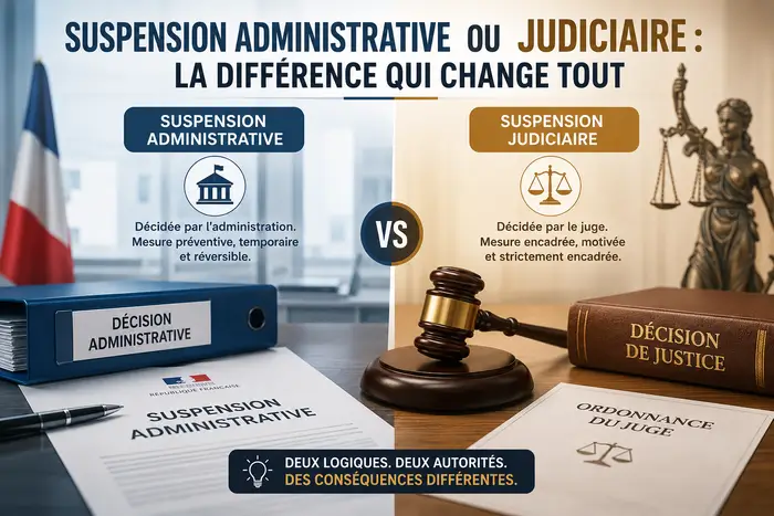suspension administrative ou judiciaire du permis de conduire
